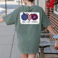 American Flag Teach Love Freedom Preschool Teacher 4th July Women's Comfort Colors T-Shirt Back Print Moss American Flag Teach Love Freedom Preschool Teacher 4th July Women's Comfort Colors T-Shirt Back Print Moss