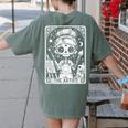 Artist Tarot Card Skeleton Painter Art Teacher Witchy Women's Comfort Colors T-Shirt Back Print Moss Artist Tarot Card Skeleton Painter Art Teacher Witchy Women's Comfort Colors T-Shirt Back Print Moss
