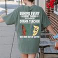 Theatre Teacher Drama Lover Theatre Mask Drama Teacher Women's Comfort Colors T-Shirt Back Print Moss Theatre Teacher Drama Lover Theatre Mask Drama Teacher Women's Comfort Colors T-Shirt Back Print Moss