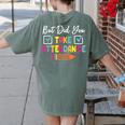 But Did You Take Attendance Teacher School Secretary Team Women's Comfort Colors T-Shirt Back Print Moss