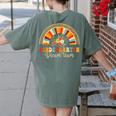 Back To School Kindergarten Dream Team Teacher Love Floral Women's Comfort Colors T-Shirt Back Print Moss Back To School Kindergarten Dream Team Teacher Love Floral Women's Comfort Colors T-Shirt Back Print Moss