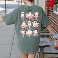Ballet Ghost Ballet Dancer Spooky Dance Halloween Teacher Women's Comfort Colors T-Shirt Back Print Moss Ballet Ghost Ballet Dancer Spooky Dance Halloween Teacher Women's Comfort Colors T-Shirt Back Print Moss