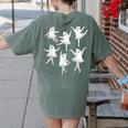 Ballet Ghost Dancer Spooky Dance Teacher Halloween Costume Women's Comfort Colors T-Shirt Back Print Moss Ballet Ghost Dancer Spooky Dance Teacher Halloween Costume Women's Comfort Colors T-Shirt Back Print Moss