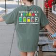 Battery Life Of a Paraprofessional Para Teacher Life Women's Comfort Colors T-Shirt Back Print Moss Battery Life Of a Paraprofessional Para Teacher Life Women's Comfort Colors T-Shirt Back Print Moss