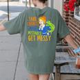 Beauty Teacher Take Chances Make Mistakes Get Messy Women's Comfort Colors T-Shirt Back Print Moss Beauty Teacher Take Chances Make Mistakes Get Messy Women's Comfort Colors T-Shirt Back Print Moss