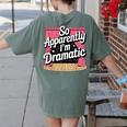 Best Theatre Art For Men Women Musical Drama Teacher Theater Women's Comfort Colors T-Shirt Back Print Moss