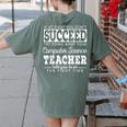 Best Computer Science Teacher Shirt Succeed Teaching Women's Comfort Colors T-Shirt Back Print Moss Best Computer Science Teacher Shirt Succeed Teaching Women's Comfort Colors T-Shirt Back Print Moss