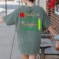 THE BEST TEACHERS ARE BORN IN DECEMBER Women's Comfort Colors T-Shirt Back Print Moss