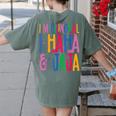 I Am Bilingual I Haha And Jaja Latina Latino Spanish Teacher Women's Comfort Colors T-Shirt Back Print Moss I Am Bilingual I Haha And Jaja Latina Latino Spanish Teacher Women's Comfort Colors T-Shirt Back Print Moss