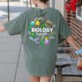 Biology Squad Science Teacher Student Biologist Women's Comfort Colors T-Shirt Back Print Moss Biology Squad Science Teacher Student Biologist Women's Comfort Colors T-Shirt Back Print Moss