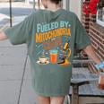 Biology Teacher Science Fueled By Mitochondria Coffee Women's Comfort Colors T-Shirt Back Print Moss Biology Teacher Science Fueled By Mitochondria Coffee Women's Comfort Colors T-Shirt Back Print Moss