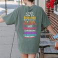 Books Reading English Teacher Student For Men Women Kids Women's Comfort Colors T-Shirt Back Print Moss