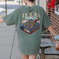 Books Rock Rock'n Roll Science Of Reading Teachers Guitar Women's Comfort Colors T-Shirt Back Print Moss Books Rock Rock'n Roll Science Of Reading Teachers Guitar Women's Comfort Colors T-Shirt Back Print Moss