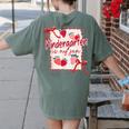 Bow Strawberry Kindergarten Is My Jam Teacher Kinder Team Women's Comfort Colors T-Shirt Back Print Moss Bow Strawberry Kindergarten Is My Jam Teacher Kinder Team Women's Comfort Colors T-Shirt Back Print Moss
