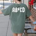 Boys Girls Teachers ABCD Rock Graphic Back To School Women's Comfort Colors T-Shirt Back Print Moss Boys Girls Teachers ABCD Rock Graphic Back To School Women's Comfort Colors T-Shirt Back Print Moss