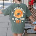 My Broom Broke So Now I Teach Art Teacher Halloween Costume For Men Women Women's Comfort Colors T-Shirt Back Print Moss