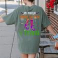 My Broom Broke So Now I Teach Teacher Witch Halloween Women's Comfort Colors T-Shirt Back Print Moss My Broom Broke So Now I Teach Teacher Witch Halloween Women's Comfort Colors T-Shirt Back Print Moss
