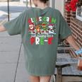 All Is Calm Just Kidding This Is Pre-K Christmas Teacher Women's Comfort Colors T-Shirt Back Print Moss All Is Calm Just Kidding This Is Pre-K Christmas Teacher Women's Comfort Colors T-Shirt Back Print Moss