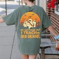 You Can't Scare Me I Teach 3rd Grade Teacher Halloween Men Women Kids Women's Comfort Colors T-Shirt Back Print Moss You Can't Scare Me I Teach 3rd Grade Teacher Halloween Men Women Kids Women's Comfort Colors T-Shirt Back Print Moss