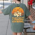 You Can't Scare Me I Teach 4th Grade Teacher Halloween Women's Comfort Colors T-Shirt Back Print Moss You Can't Scare Me I Teach 4th Grade Teacher Halloween Women's Comfort Colors T-Shirt Back Print Moss