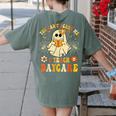 You Can’t Scare Me I Teach Daycare Teacher Halloween Ghost Women's Comfort Colors T-Shirt Back Print Moss You Can’t Scare Me I Teach Daycare Teacher Halloween Ghost Women's Comfort Colors T-Shirt Back Print Moss