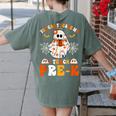 You Cant Scare Me I Teach Pre-K Teacher Halloween Women's Comfort Colors T-Shirt Back Print Moss You Cant Scare Me I Teach Pre-K Teacher Halloween Women's Comfort Colors T-Shirt Back Print Moss
