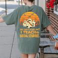 You Can't Scare Me I Teach Social Studies Teacher Halloween Women's Comfort Colors T-Shirt Back Print Moss You Can't Scare Me I Teach Social Studies Teacher Halloween Women's Comfort Colors T-Shirt Back Print Moss