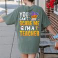 You Cant Scare Me Im A Teacher Halloween Trick Or Teach 2024 Women's Comfort Colors T-Shirt Back Print Moss You Cant Scare Me Im A Teacher Halloween Trick Or Teach 2024 Women's Comfort Colors T-Shirt Back Print Moss