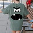 Carrot Teacher Matching Halloween Costume Women's Comfort Colors T-Shirt Back Print Moss
