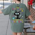 Cat Kitty I'm A Math Teacher Of Course I Have Problems Women's Comfort Colors T-Shirt Back Print Moss Cat Kitty I'm A Math Teacher Of Course I Have Problems Women's Comfort Colors T-Shirt Back Print Moss