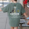 Cation Chemistry Humor Science Teacher Cat Pun Women's Comfort Colors T-Shirt Back Print Moss Cation Chemistry Humor Science Teacher Cat Pun Women's Comfort Colors T-Shirt Back Print Moss
