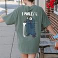 Chemistry Chemist Student Science Teacher Mole Women's Comfort Colors T-Shirt Back Print Moss