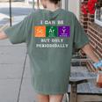 Chemisty Science Teacher Periodic Table Halloween Women's Comfort Colors T-Shirt Back Print Moss Chemisty Science Teacher Periodic Table Halloween Women's Comfort Colors T-Shirt Back Print Moss