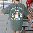 Chillin With My Sped Snowmies Teacher Student Christmas Women's Comfort Colors T-Shirt Back Print Moss Chillin With My Sped Snowmies Teacher Student Christmas Women's Comfort Colors T-Shirt Back Print Moss