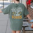 Choir Teacher I Hear Voices Chorister Church Choral Music Women's Comfort Colors T-Shirt Back Print Moss Choir Teacher I Hear Voices Chorister Church Choral Music Women's Comfort Colors T-Shirt Back Print Moss