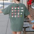 Christmas Math Quiz Teacher Equation Math Teacher Women's Comfort Colors T-Shirt Back Print Moss Christmas Math Quiz Teacher Equation Math Teacher Women's Comfort Colors T-Shirt Back Print Moss