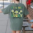 My Class Is Full Of Lucky Charms St Patricks Day Teacher Women's Comfort Colors T-Shirt Back Print Moss