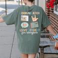 Communication Looks Different For Everyone SPED Teacher ASD Women's Comfort Colors T-Shirt Back Print Moss Communication Looks Different For Everyone SPED Teacher ASD Women's Comfort Colors T-Shirt Back Print Moss