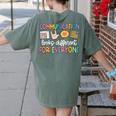 Communication Looks Different Tee Shirt Kids -Adults Teacher Animal Print Small Short Sleeve Classic Fit Crew Neck Polyester 100 Women's Comfort Colors T-Shirt Back Print Moss