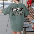 The Concert Day Elementary Music Teacher First Day Of School Women's Comfort Colors T-Shirt Back Print Moss The Concert Day Elementary Music Teacher First Day Of School Women's Comfort Colors T-Shirt Back Print Moss