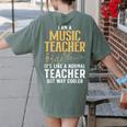 Cool Music Teacher Art For Men Women School Orchestra Coach Women's Comfort Colors T-Shirt Back Print Moss Cool Music Teacher Art For Men Women School Orchestra Coach Women's Comfort Colors T-Shirt Back Print Moss
