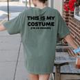 THIS IS MY COSTUME Eraser Teacher Halloween Costume Women's Comfort Colors T-Shirt Back Print Moss THIS IS MY COSTUME Eraser Teacher Halloween Costume Women's Comfort Colors T-Shirt Back Print Moss