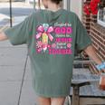 Created By God Called To Teacher Jesus Christian Teacher Women's Comfort Colors T-Shirt Back Print Moss