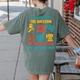 CTE Teacher CTE Crew When Will I Use This In Real Life Women's Comfort Colors T-Shirt Back Print Moss