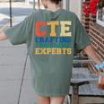 CTE Teacher Education Career Technical Women's Comfort Colors T-Shirt Back Print Moss CTE Teacher Education Career Technical Women's Comfort Colors T-Shirt Back Print Moss