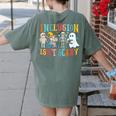 Cute Inclusion Isn't Scary Teacher Skeleton Ghost Halloween Women's Comfort Colors T-Shirt Back Print Moss Cute Inclusion Isn't Scary Teacher Skeleton Ghost Halloween Women's Comfort Colors T-Shirt Back Print Moss