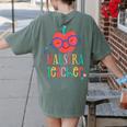 Cute Maestra Teacher Women's Comfort Colors T-Shirt Back Print Moss