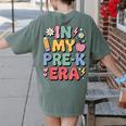 Cute Pre-K For Men Women Kindergarten Pre-K Teacher Women's Comfort Colors T-Shirt Back Print Moss