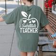Cute Substitute Teacher Appreciation Men Women Women's Comfort Colors T-Shirt Back Print Moss