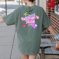 Cute Teacher's Aide Shirt 80's 90's Back To School For Men Women Women's Comfort Colors T-Shirt Back Print Moss